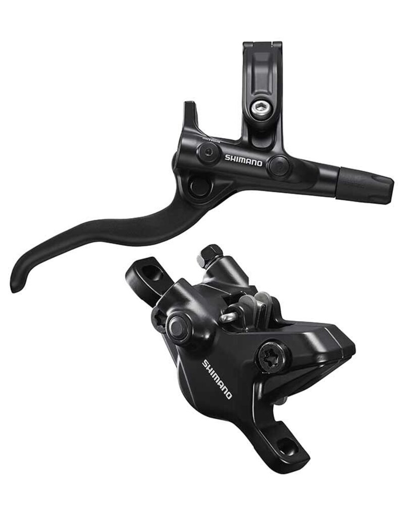 Shimano DISC BRAKE ASSEMBLED SET/J-kit, BL-M4100(R), BR-MT410(R), BLACK, W/O ADAPTER, RESIN PAD (W/O FIN), 1700MM HOSE (SM-BH59-SS BLACK), W/CONNECTER INSERT