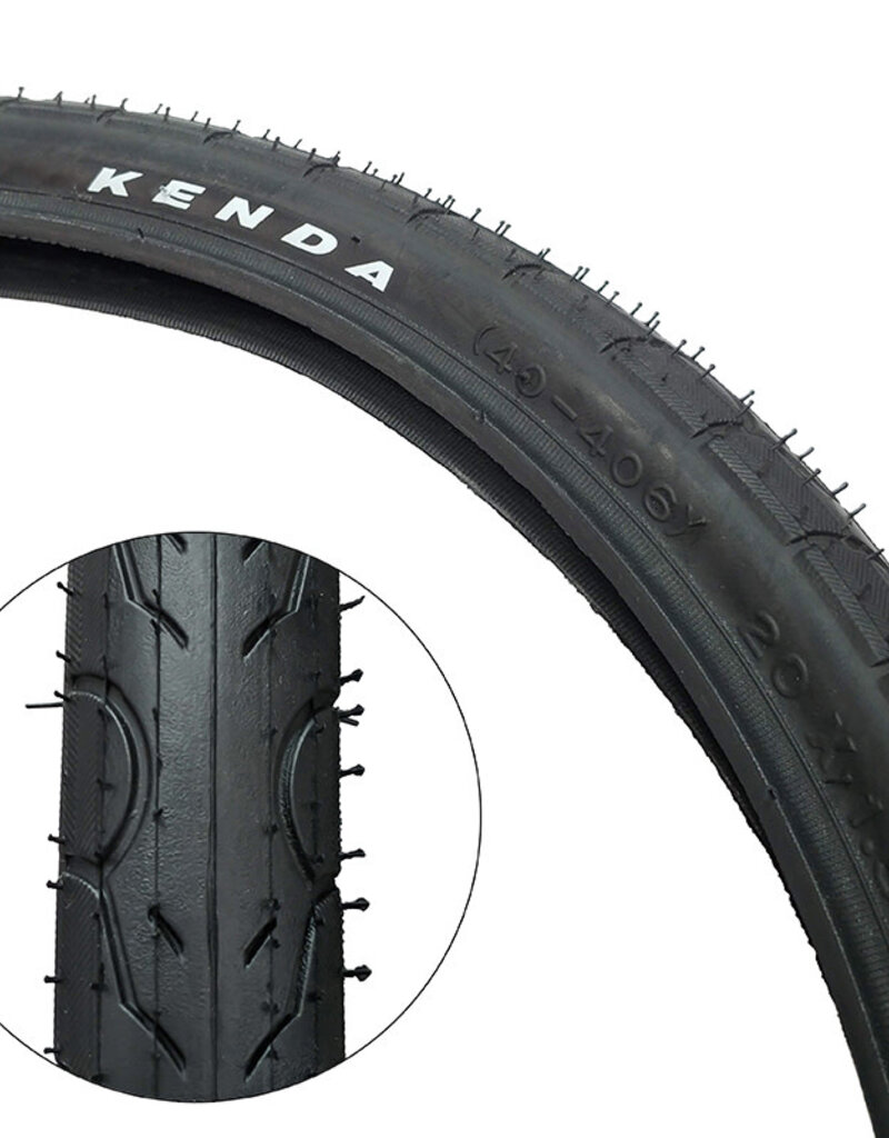 KENDA Kenda, Kwest K193, Tire, 20''x1.50, Wire, Clincher, 60TPI, Black