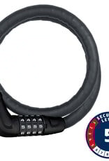 Abus Abus, Tresor 6615C Steel-O-Flex, Cable Lock, Combo, 15mm, 85cm, 2.8', Black