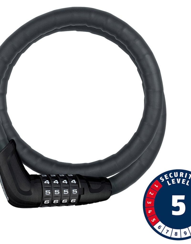 Abus Abus, Tresor 6615C Steel-O-Flex, Cable Lock, Combo, 15mm, 85cm, 2.8', Black