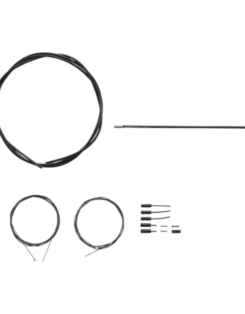 Shimano ROAD SHIFT CABLE SET POLYMER COATED FOR R9100, OT-RS900 INCLUDED - BLACK ONE