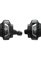 Shimano SHIFT LEVER SET, SL-RV400, 3 (SIS) X 6-SPEED, REVO SHIFTER, R: 2050MM, L:1800MM, 600 X 600 X 300MM BLACK OUTER, W/ OPTICAL GEAR DISPLAY