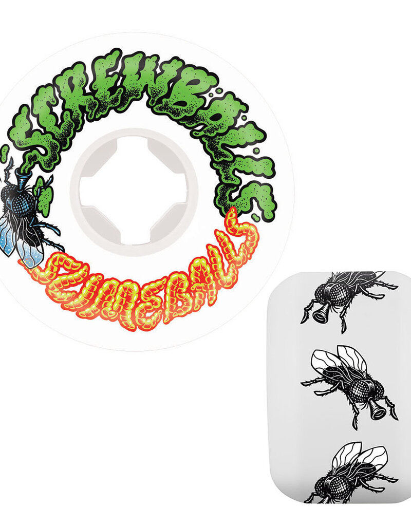 Slime Balls SLIME BALLS WHEELS SCREW BALLS SPEED BALLS WHT 99A 56mm