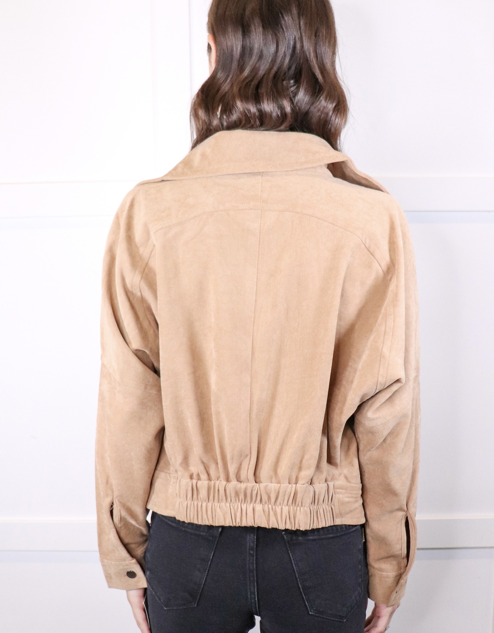 Corduroy moto style jacket - HUSH