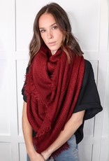 HUSH Open weave square scarf