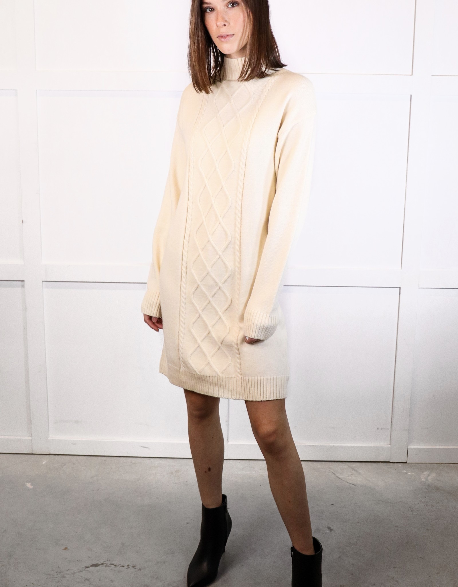 hush roll neck sweater dress