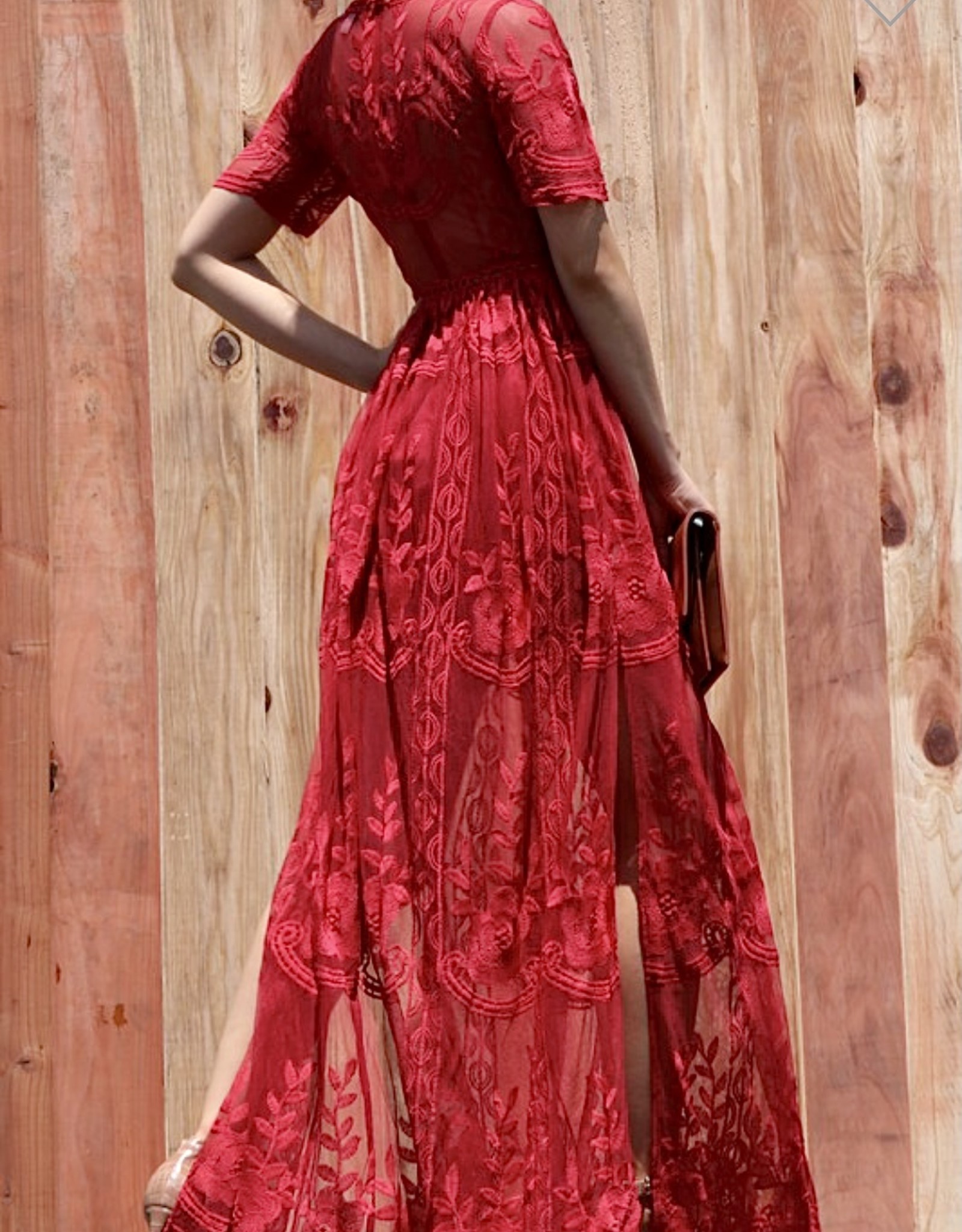 HUSH TARYN lace maxi dress