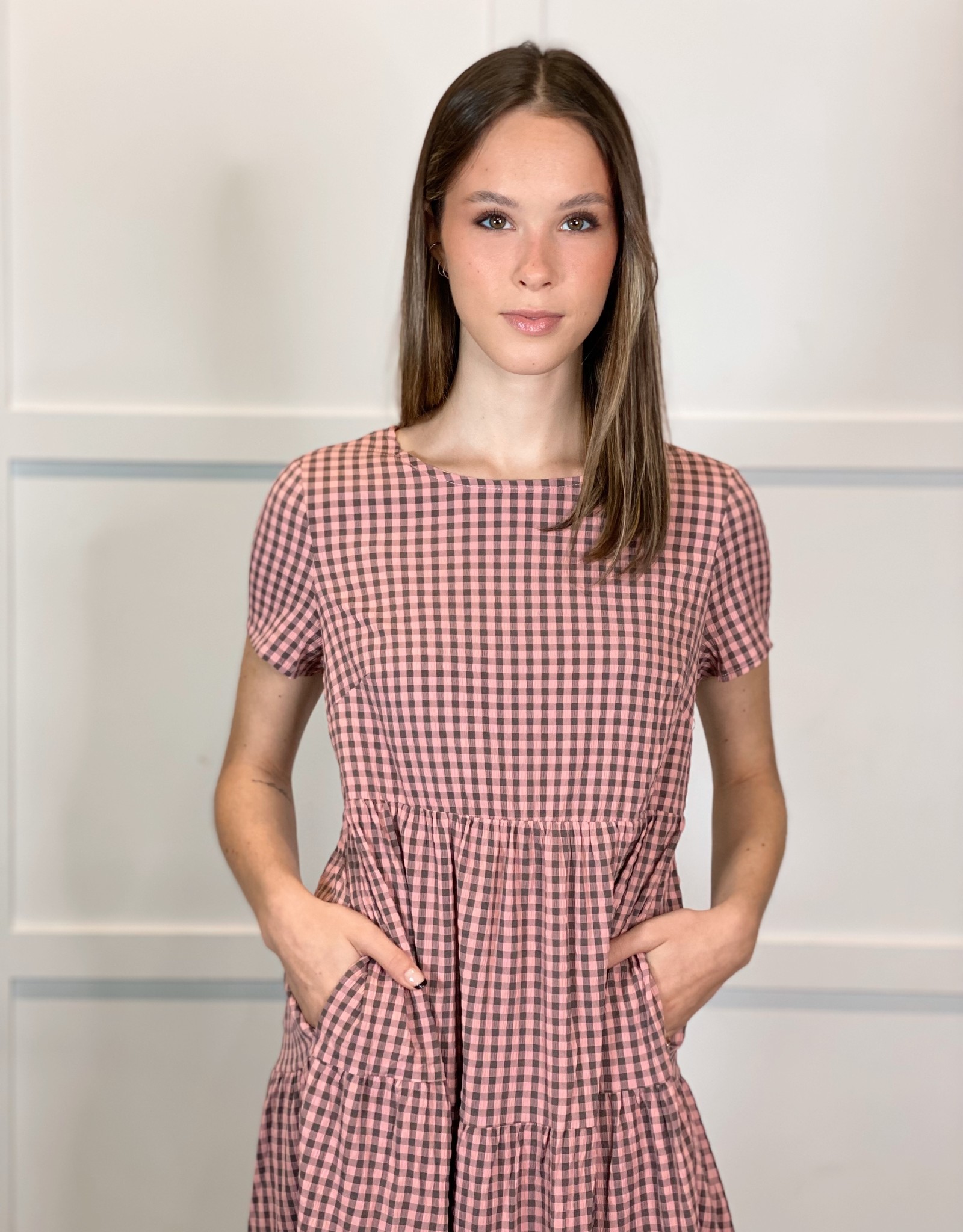hush gingham dress
