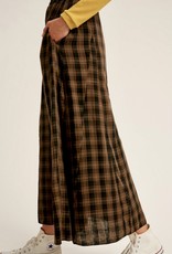 HUSH ADA plaid maxi skirt