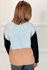 HUSH DREW colour block sweater