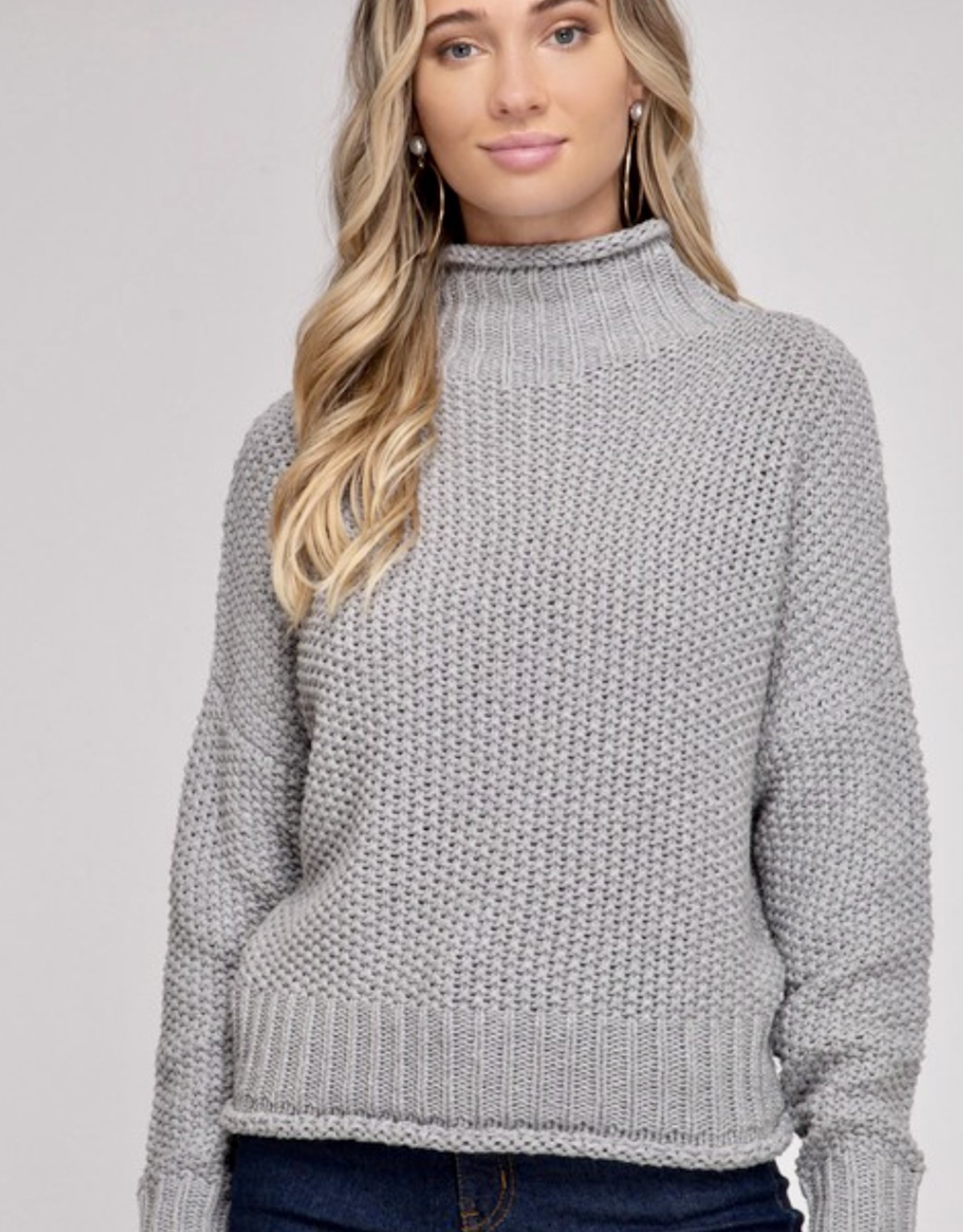HUSH FINN knit turtleneck sweater