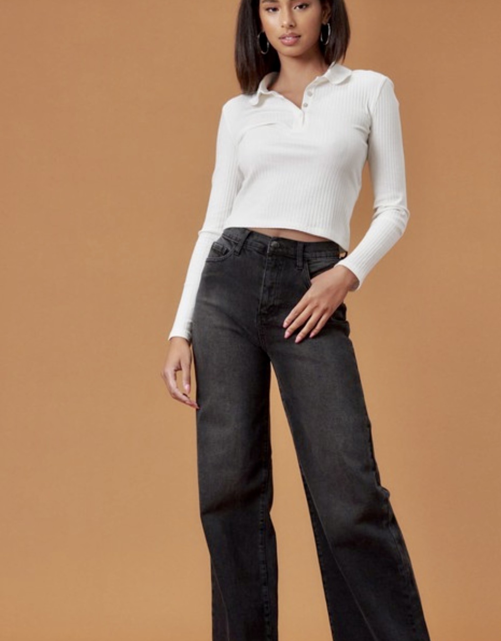 HOLLYN wide leg jeans - HUSH