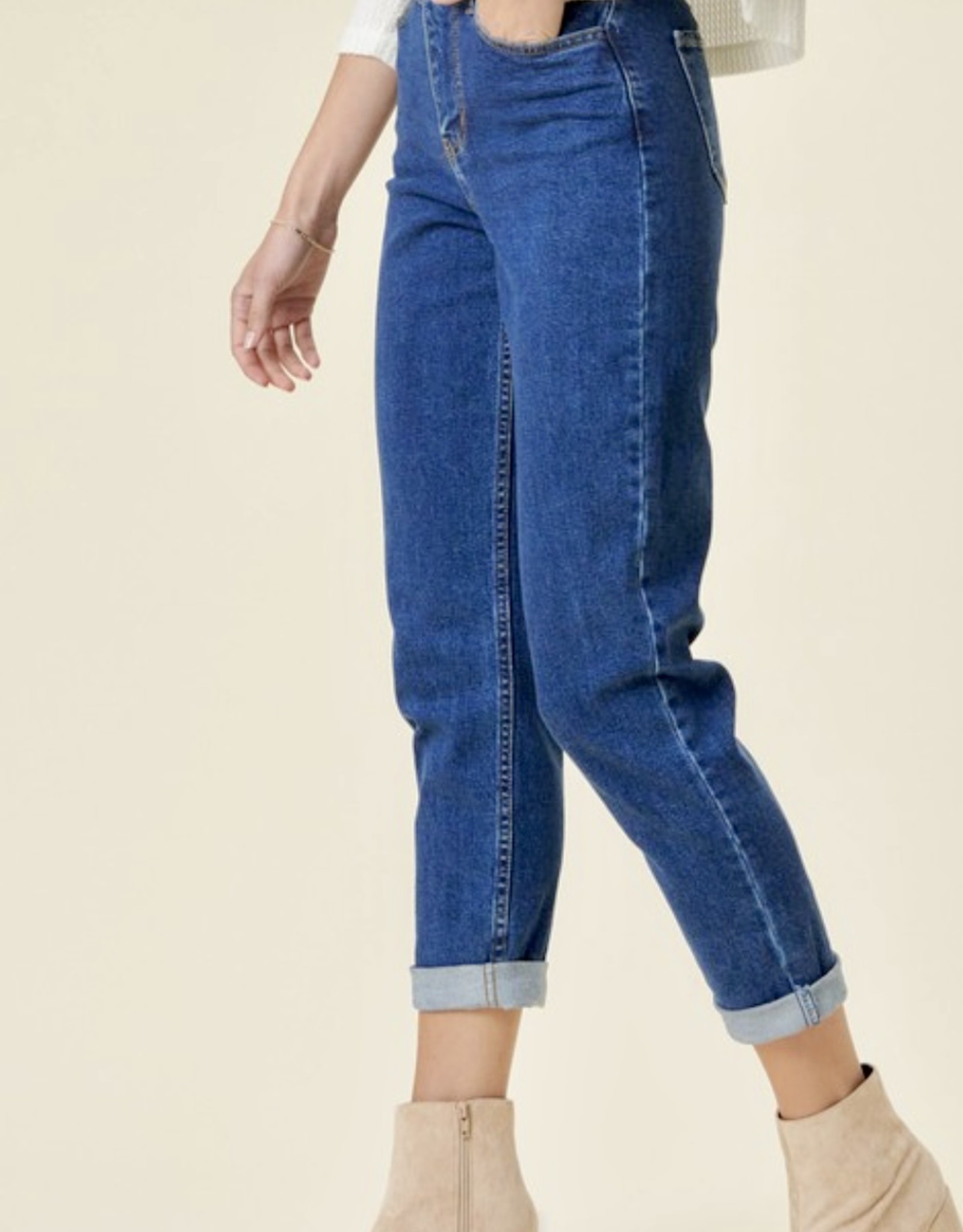 HARLOW classic mom jeans - HUSH