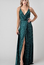 HUSH KATELYN sequin maxi dress