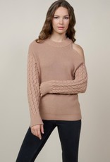 HUSH XIA knit open 1 shoulder sweater