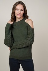 HUSH XIA knit open 1 shoulder sweater