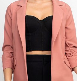 HUSH TIANNA 3/4 sleeve blazer