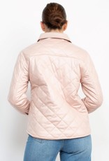 HUSH ABIGAIL vegan leather quilted jacket