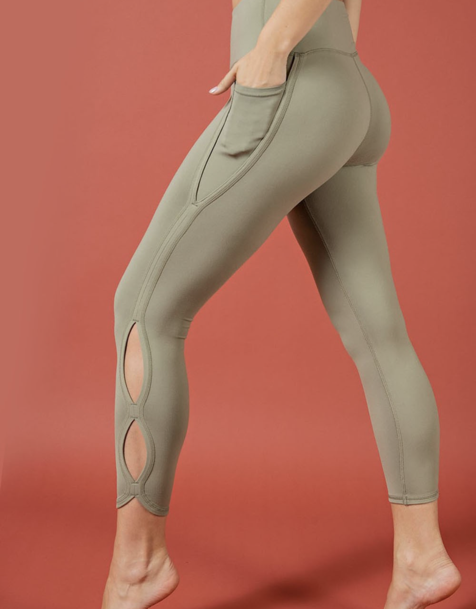 HUSH EMMA high rise yoga fabric leggings