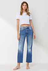 HUSH ELIANA high rise jeans w/ side stripe