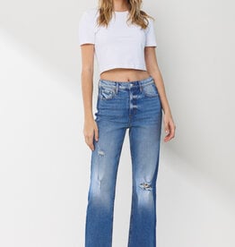 ELOISE mid rise straight leg jeans - HUSH