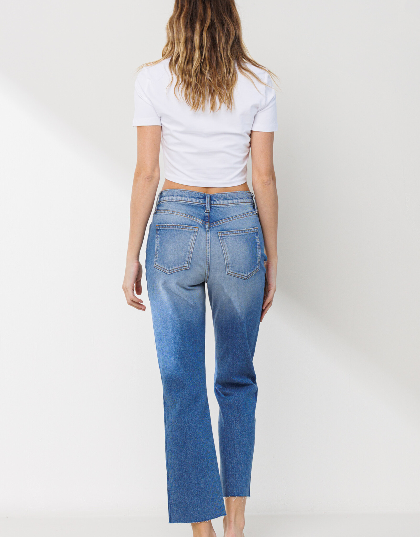 HUSH ELIANA high rise jeans w/ side stripe