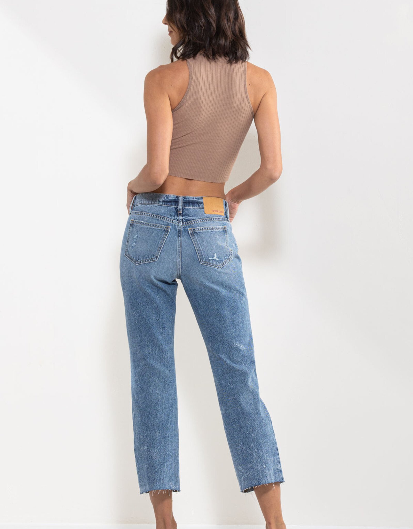 ELOISE mid rise straight leg jeans - HUSH