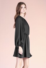 HUSH ELINA crinkle fabric L/S dress