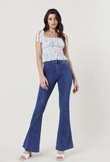 HUSH EVELYN high waisted flare denim