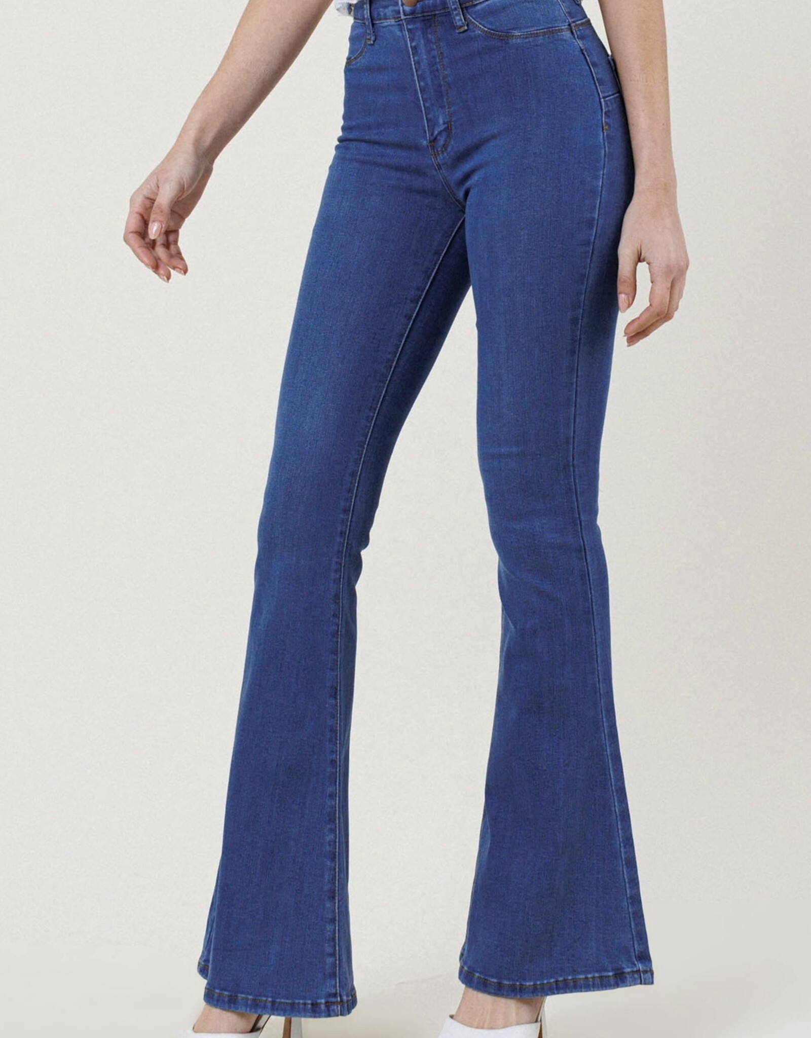 HUSH EVELYN high waisted flare denim