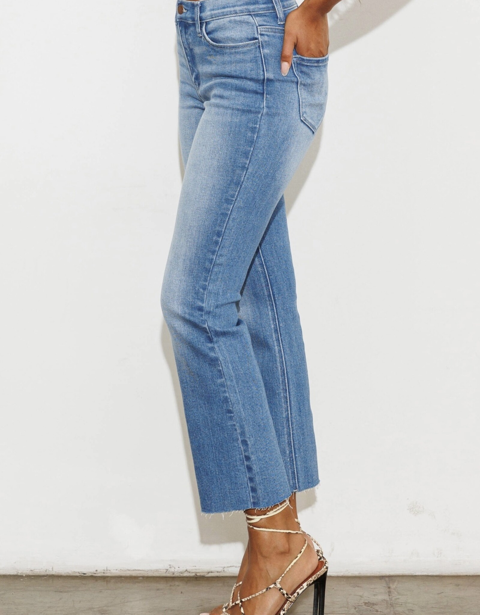 HUSH ELEANOR mid rise ankle flare jeans