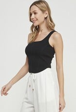 HUSH ELIZA knit corset tank top