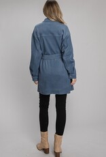 HUSH ELLIANA corduroy jacket w/ belt