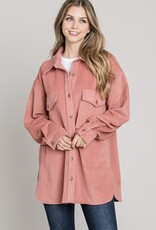 HUSH EMORY soft corduroy shacket