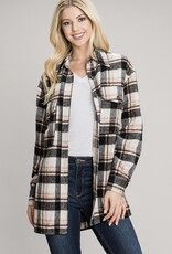 HUSH EMMY soft plaid shacket