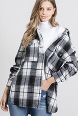 HUSH EMMY soft plaid shacket