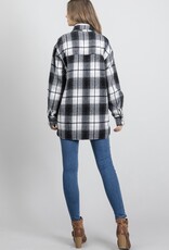 HUSH EMMY soft plaid shacket