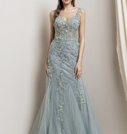 HUSH FIA embellished tulle gown