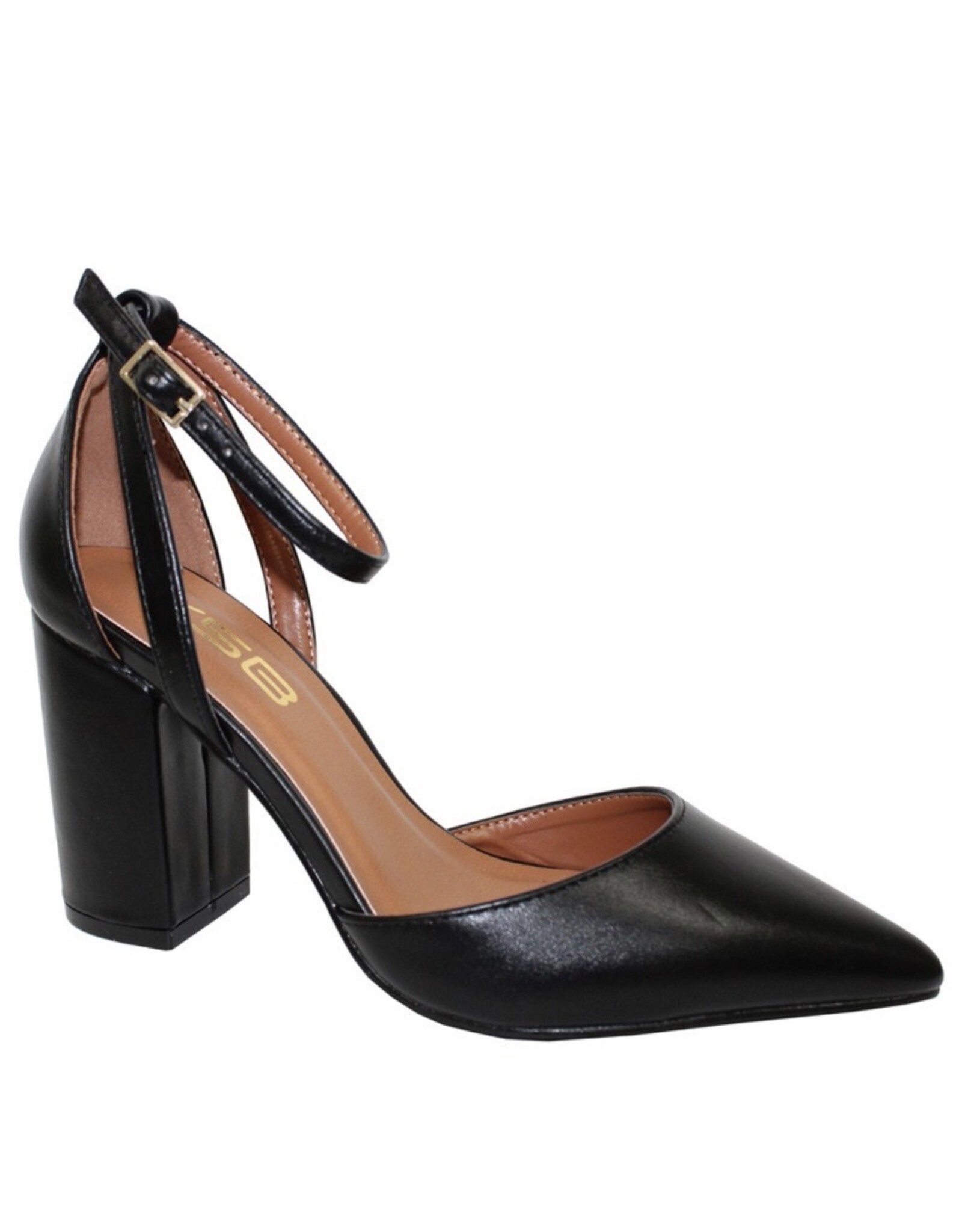 HUSH DELIA block heel close toe shoe