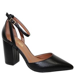 HUSH DELIA block heel close toe shoe