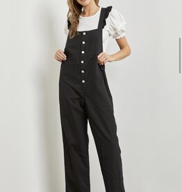 HUSH FELIX ruffle strap overalls