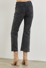 HUSH GINNY stonewash flared jeans