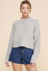 HUSH JULIANNA soft cable knit sweater