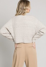 HUSH JULIANNA soft cable knit sweater