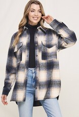 HUSH JESSICA soft plaid shacket