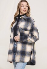 HUSH JESSICA soft plaid shacket