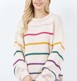 HUSH KYLEIGH rainbow stripe sweater