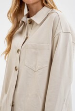 HUSH OAKLAND collared L/S shacket