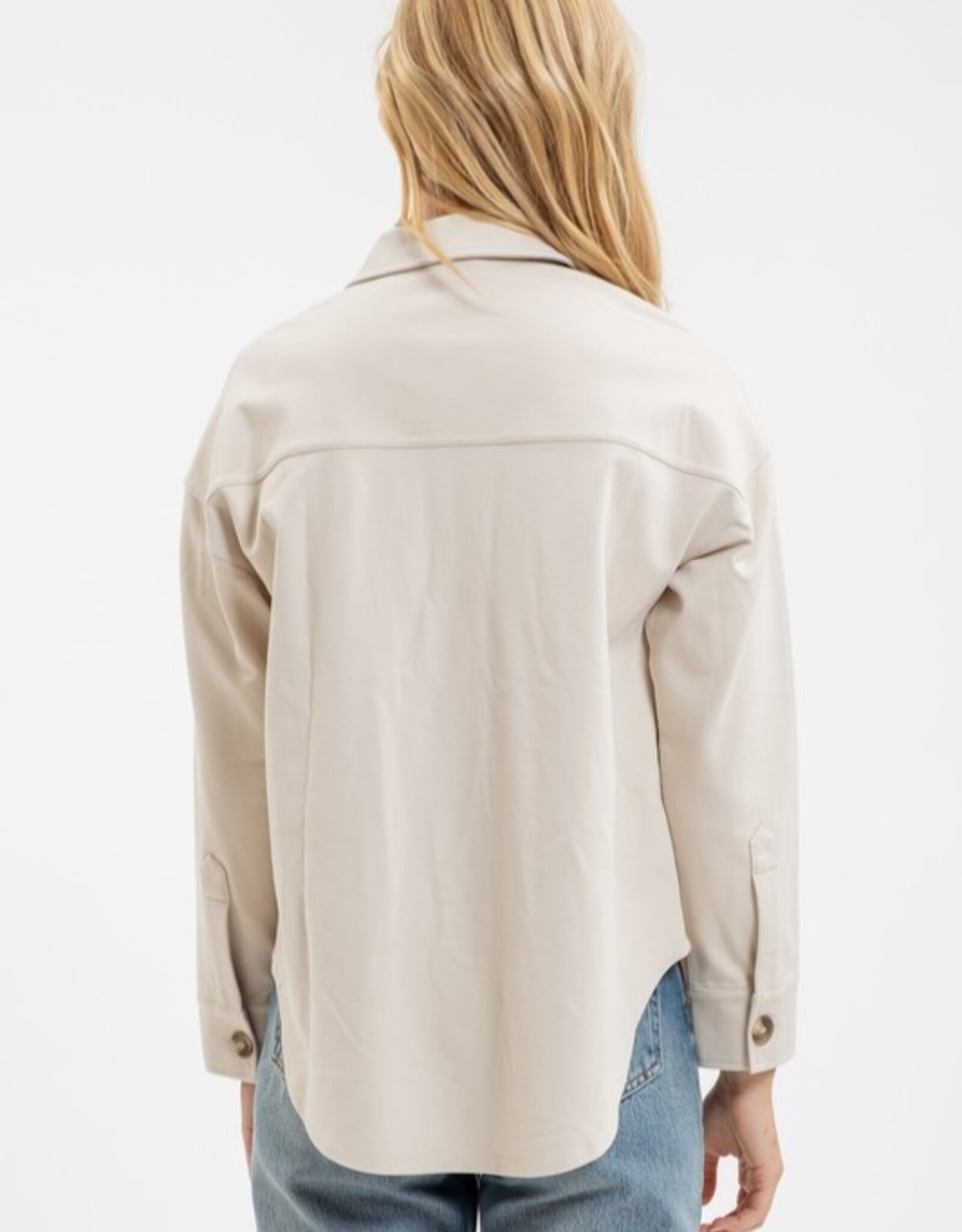 HUSH OAKLAND collared L/S shacket