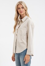 HUSH OAKLAND collared L/S shacket